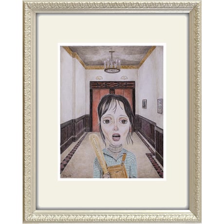 The Shining giclee print set by dddalina (framed)