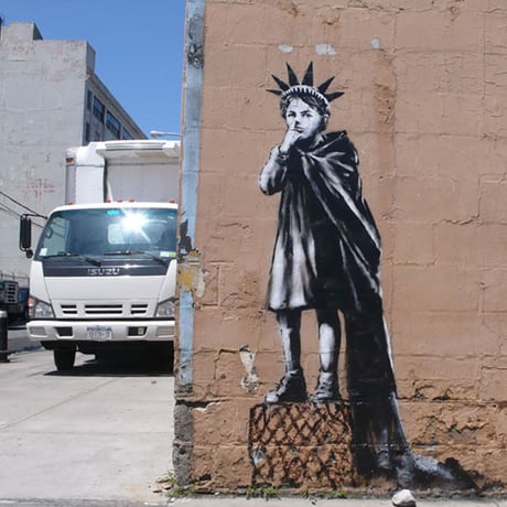 Banksy's Liberty Girl Freedom Edition by Brandalised
