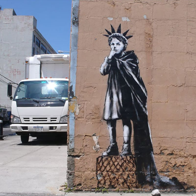 Banksy's Liberty Girl by Brandalised | tomenosuke
