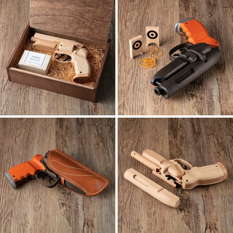 Tomenosuke Blaster Rubber Band Gun & Holster ﻿﻿