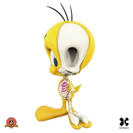 Anatomical 4-inch Bugs Bunny and Tweety Bird by Jason Freeny