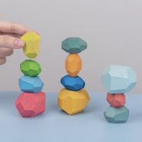 Tumi Ishi Wooden Rock Balancing Toy (11 pieces)