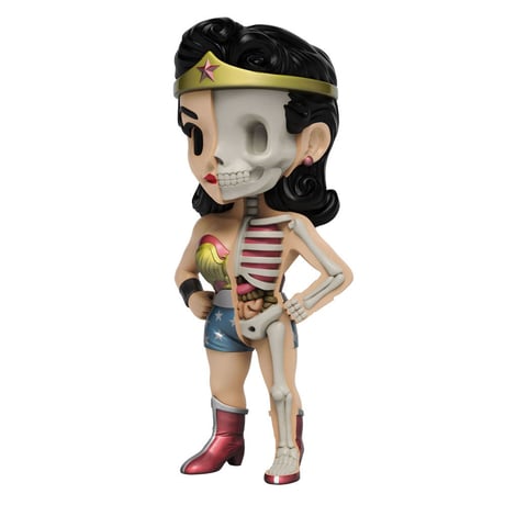 XXRAY Plus Superman and Wonderwoman special duo set by Jason Freeny
