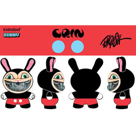 Grin 8 inch Dunny by Ron English