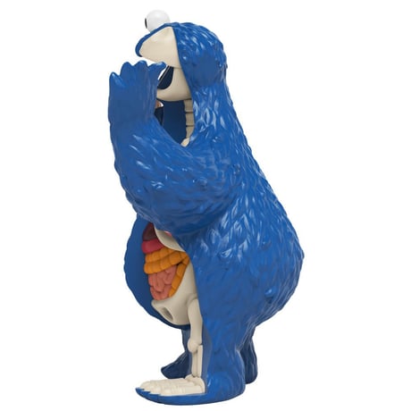 XXRAY Plus  Sesame Street Anatomical Cookie Monster by Jason Freeny