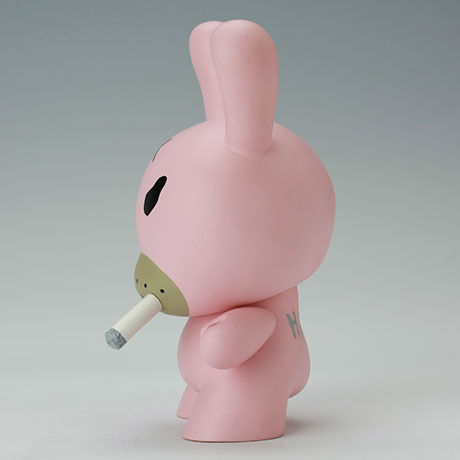 Hate - Pink 8" Dunny by Frank Kozik