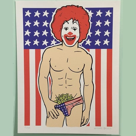 Sexy Ronald 10" Vinyl Figure  - Old Glory Edition by Wizard Skull
