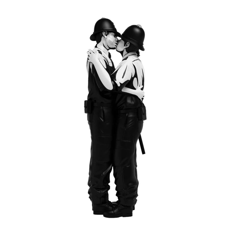 Banksy's Kissing Coppers by Brandalised | tomen