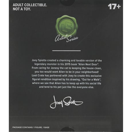 Alien Out for A Walk Collectible Figure by Joey Spiotto