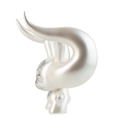 parallel import / The White Devil 8" Dunny by Godmachine