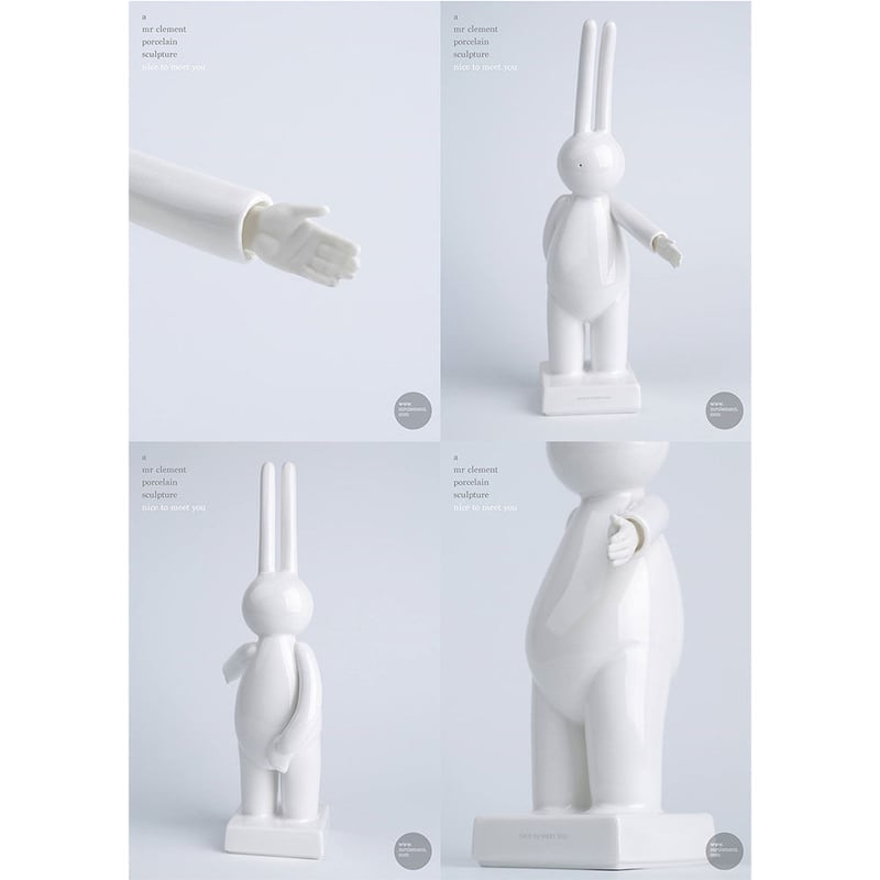 mr clement porcelain sculpture set of 4 | tomen