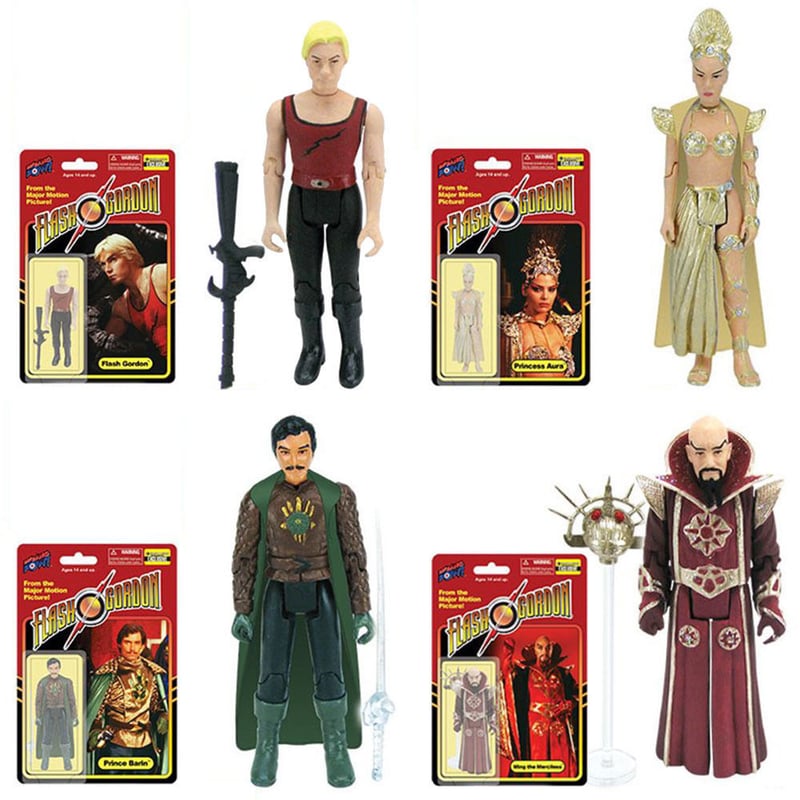 Flash Gordon 3.75-Inch Action Figures 4 pcs Set