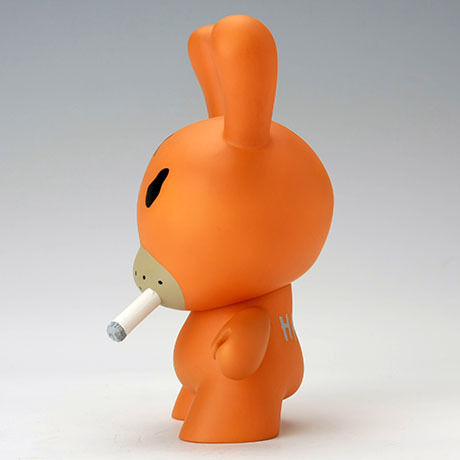 Hate - Orange 8" Dunny by Frank Kozik