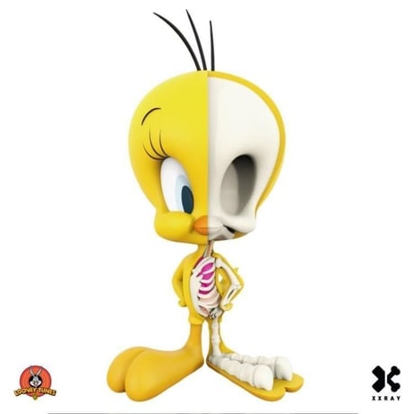 Anatomical 4-inch Bugs Bunny and Tweety Bird by Jason Freeny