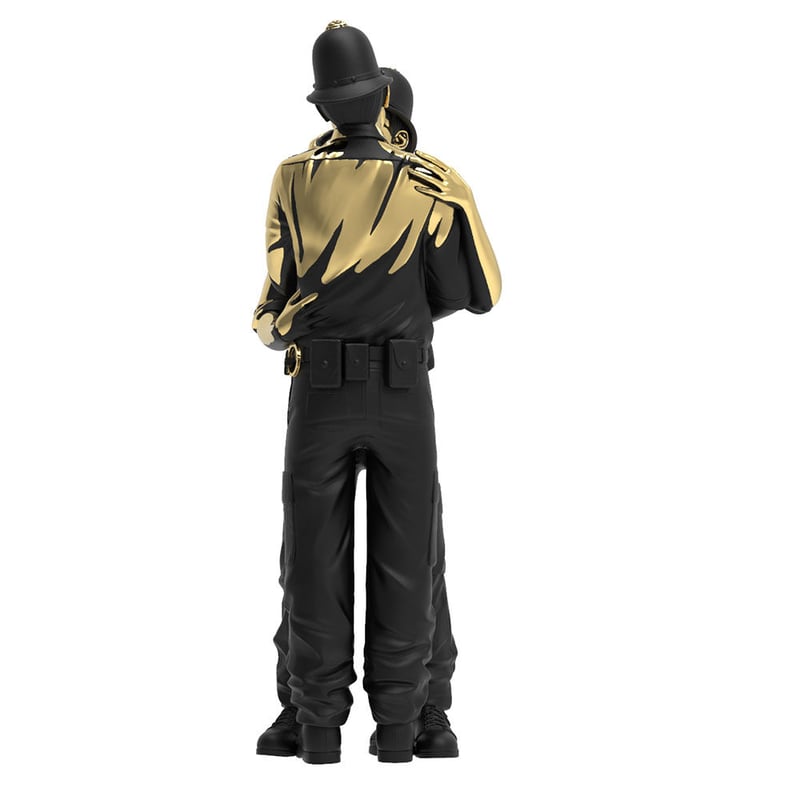 Banksy's Kissing Coppers Gold Rush Edition by B