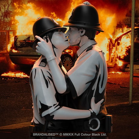Banksy's Kissing Coppers by Brandalised