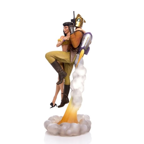 Rocketeer and Betty Statue by Mondo Art Collection