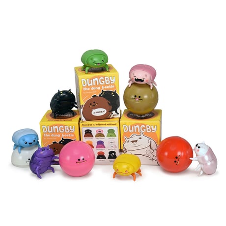 Dungby & Pooba mini mystery ball series Set of 9 by Andrew Bell