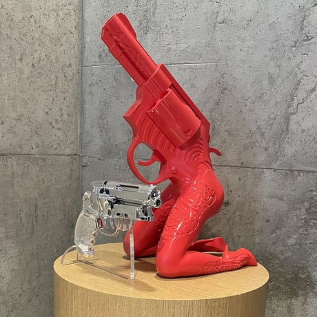 Let's Bang art sculpture (black)  by Tristan Eaton