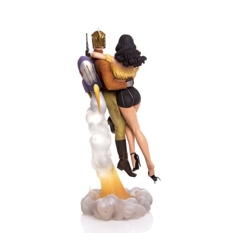 Rocketeer and Betty Statue by Mondo Art Collection