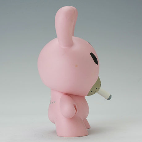 Hate - Pink 8" Dunny by Frank Kozik