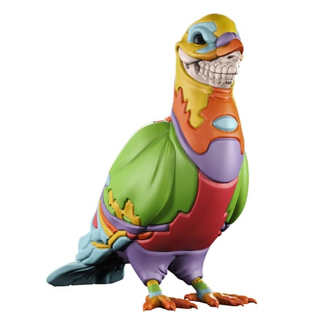 Grin pigeon by Staple X Ron English