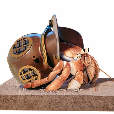 The Hermit by Josh Keyes