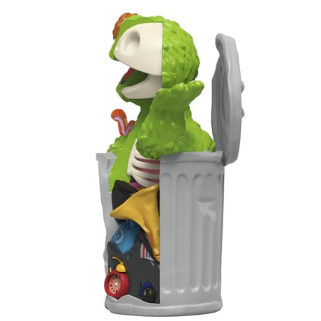 XXRAY Plus  Sesame Street Anatomical Oscar by Jason Freeny