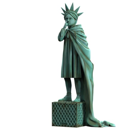 Banksy's Liberty Girl Freedom Edition by Brandalised