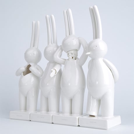 mr clement porcelain sculpture set of 4