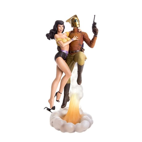 Rocketeer and Betty Statue by Mondo Art Collection
