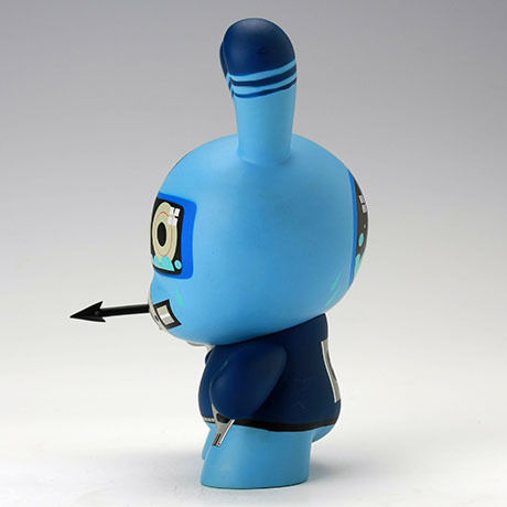 Diver Blue 8" Dunny by Dalek