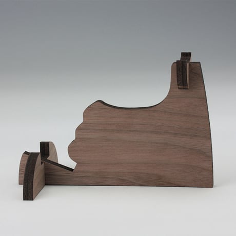 Tomenosuke Blaster Walnut-veneer Display Stand