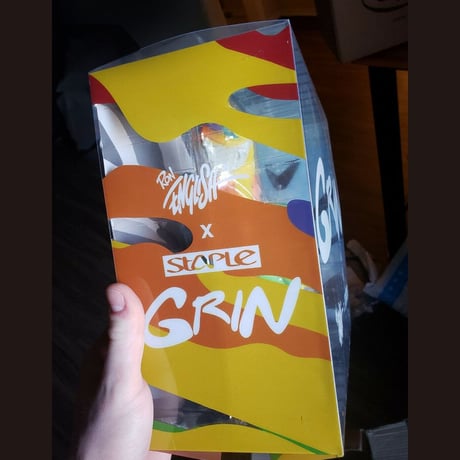 Grin pigeon by Staple X Ron English
