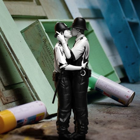 Banksy's Kissing Coppers by Brandalised