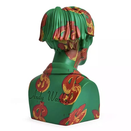 Andy Warhol 12" Bust Vinyl Art Sculpture - Dollar Sign
