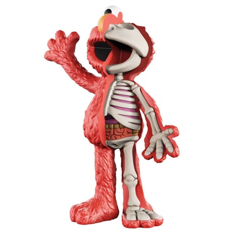 Sesame Street - Anatomical Elmo by Jason Freeny