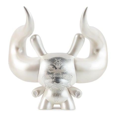 parallel import / The White Devil 8" Dunny by Godmachine