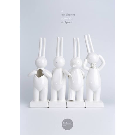 mr clement porcelain sculpture set of 4