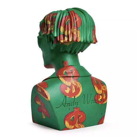 Andy Warhol 12" Bust Vinyl Art Sculpture - Dollar Sign