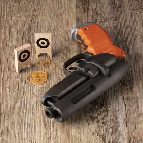 Tomenosuke Blaster Rubber Band Gun & Holster ﻿﻿bundle set