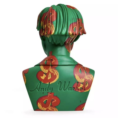 Andy Warhol 12" Bust Vinyl Art Sculpture - Dollar Sign