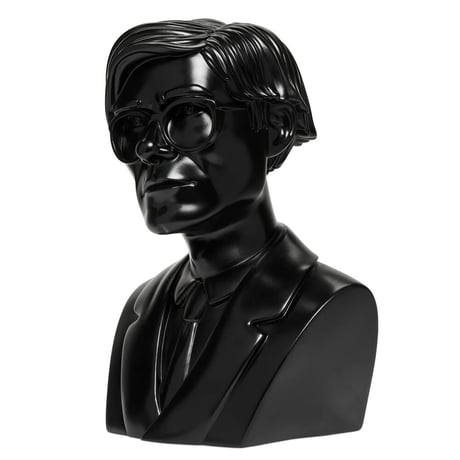 Andy Warhol 12" The Bust Vinyl Art Sculpture - Black Edition