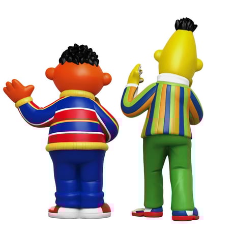 XXRAY Plus Sesame Street Anatomical Bert & Ernie by Jason Freeny