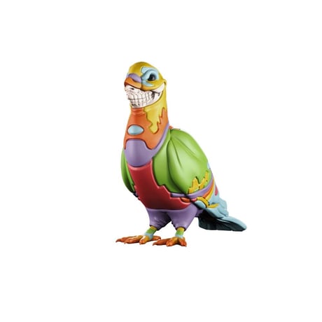 Grin pigeon by Staple X Ron English