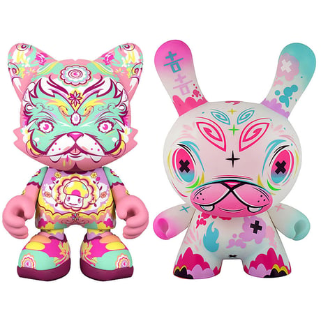 Shroomie SuperJanky and Painkiller 8" Dunny by Thomas Han