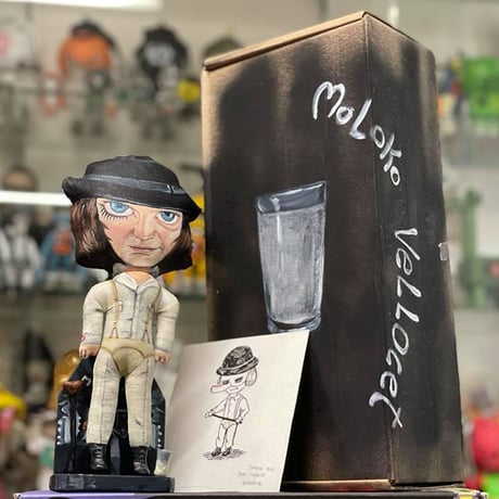 Alex DeLarge of "Clock Work Orange" art doll by dddalina