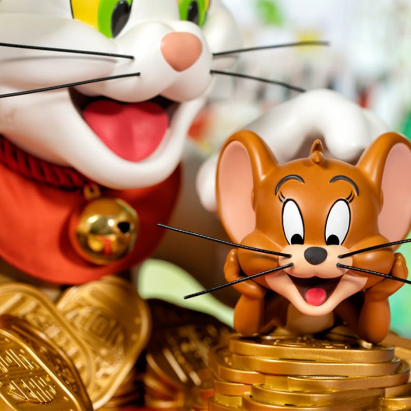 トムとジェリー・バスト　第2弾　招き猫　フィギュア 大型　希少品 トムとジェリー・バスト 第2弾 招き猫 フィギュア 大型 希少品