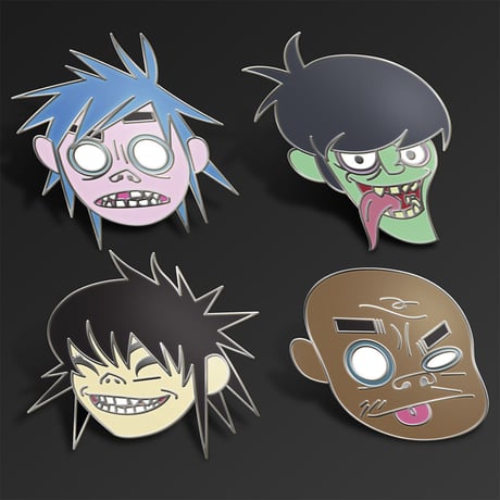 Gorillaz Song Machine Band Full Set with Pins