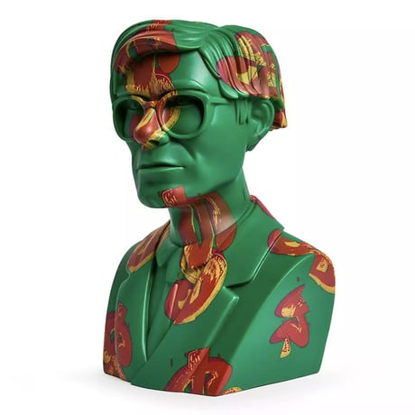 Andy Warhol 12" Bust Vinyl Art Sculpture - Dollar Sign